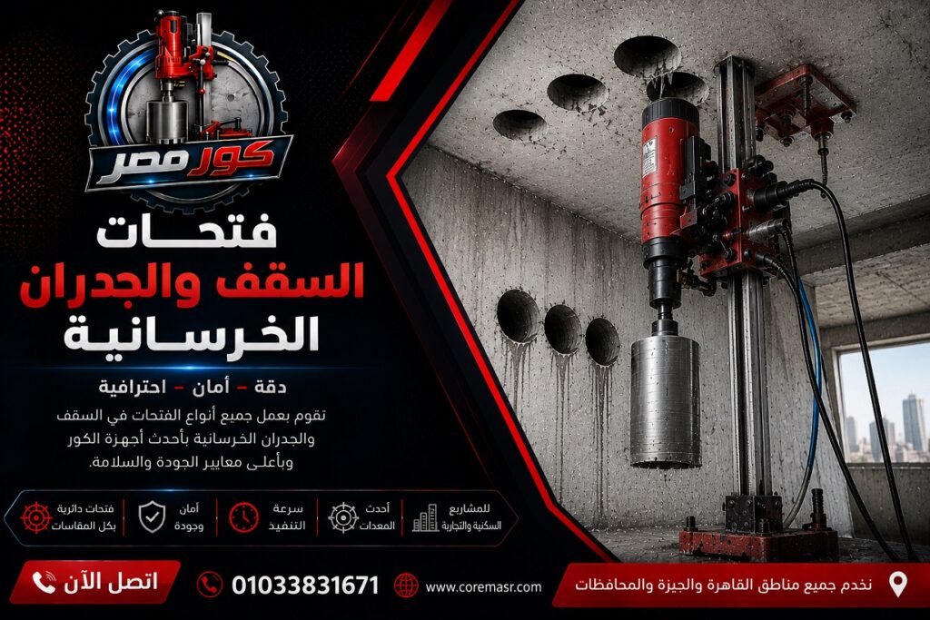 فتحات السقف والجدران الخرسانية